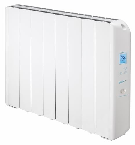 FARHO | Radiatore elettrico a inerzia fluida 1330W | FARHO Eco Green WiFi Ultra 08 Elementi | Bianco | WiFi integrato | Basso consumo | Garanzia 20 anni