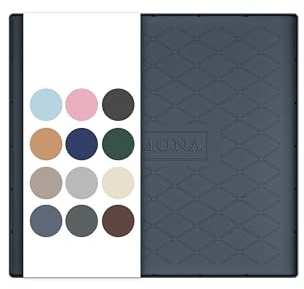 URMONA Tappetino Sottolavello Silicone 48 x 55 cm, Mobile Cucina e Bagno | Protezione mobile, mensole organizer, impermeabile, bordo rialzato, facile pulizia, uso cucina bagno e vano (Grigio scuro)