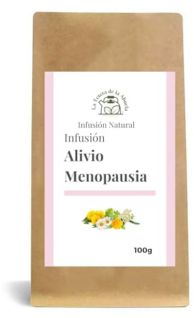 Infusión Alivio Menopausia 100g – Mezcla Natural con Milenrama, Manto de Dama, Hierba de San Juan y Flores de Manzanilla – Bienestar Femenino Diario – A Granel – La Tetera de la Abuela