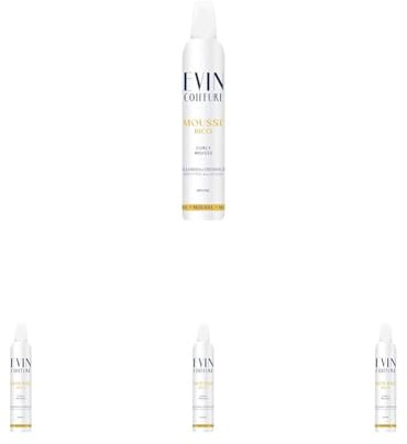 EVIN COIFFURE | Mousse per Capelli Ricci, 200ml, Modellante e Leggera (Confezione da 4)