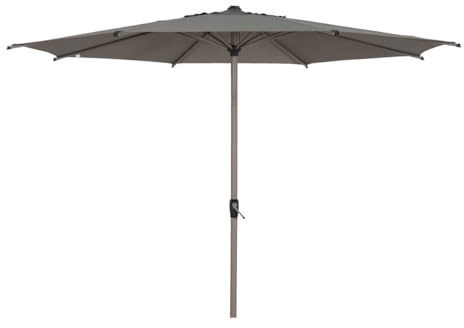Hespéride - Parasol droit rond inclinable loompa 3m café