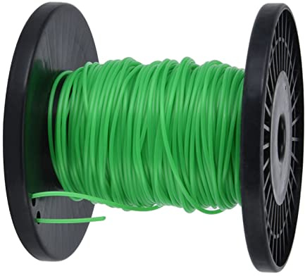 Dioche Brosse de 2 Mm Ligne de -Bordure Ronde de 2 Mm pour - Ligne de -Herbe en Nylon de Haute qualité pour Tondeuses à Gazon et -Bordures - Efficace des Mauvaises Herbes, Facile à Remplacer (30m /