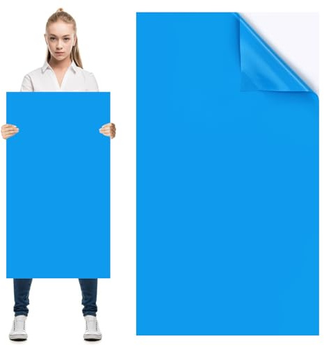 YEXEXINM Exlarge - Toppa di Riparazione per Piscina, 1,2 x 0,9 m, autoadesiva, in Vinile, Kit di Toppe in PVC per Materasso Gonfiabile Fuori Terra o sotterraneo, Blu