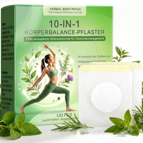 Abnehmpflaster mit Natürlichen Inhaltsstoffen – Slimming Patches zur Unterstützung der Gewichtsmanagement am Bauch & Körper für Damen und Herren, 120 Stück