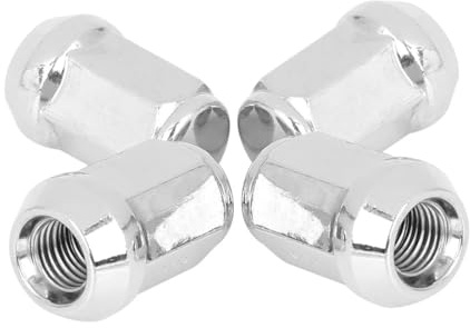 4 stycken mutteröverdrag lämplig för bilhjul, skruvar, koner, utskjutare, racing, stöldskydd, hjulmuttrar, bultar M12/14 x 1,5 M12 x 1,25 (WHITE)