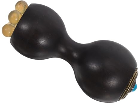 MAGICLULU Masajeador de Ojos de Madera, Aplicador de Ojos de Madera de Sándalo Negro Punta Tipo Loto, Acupresión Facial, Reduce la Hinchazón, para Rutina Diaria y Oficina