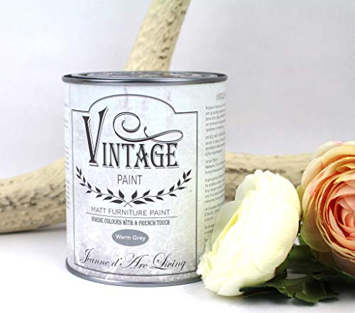 Kreidefarbe von Jeanne d'Arc Living, Vintage Paint, Warm Grey 700ml