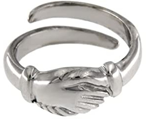 G e D Argenti Anello Dell’amicizia o (Anello di Santa Rita) da donna In Argento 925