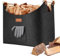 Moollyfox Cesta de Madera para Leña Grande de 57 Litros - Bolsa Estable con Asas Plegables - Cesta de Fieltro Extragrueso para Compras, Madera, Periódico (45 x 32 x 40 cm)