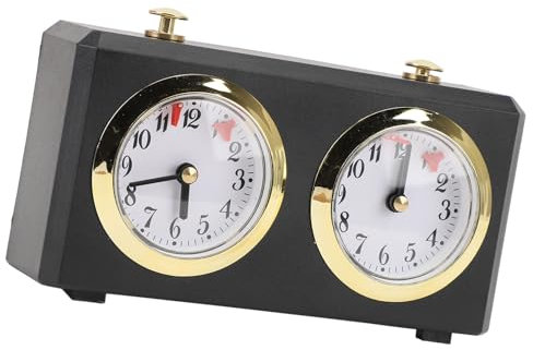 Schachuhr-Timer, Analoge Schachuhr, Professionelles Aufziehen, Tragbar, Große, Leicht Ablesbare Zifferblätter, Chinesische Schachwettbewerbe, Vintage-mechanischer Schach-Timer