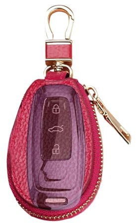 Xijobido Sac porte-clés, porte-clés en cuir PU,Pochette en PU - Porte-clés de voiture, étui pour clés de voiture, porte-monnaie, capacité pour les déplacements quotidiens, les voyages