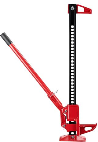 Wiltec Binda meccanica 36'' fino a 3000 kg, altezza di sollevamento massima 76 cm, martinetto in acciaio, cric agricolo fuoristrada, SUV e ATV