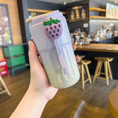 Water Bottle Flask Stainless Steel Flask for Hot Drink 450mL, Insulated Coffee Mug Travel Mugs for Hot Drinks Mug Warmer Thermal Mug Thermal Cup