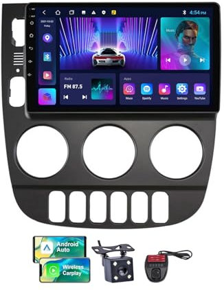 Générique Autoradio Android 13 pour B-ENZ ML 350 W163 (2001-2005) - Écran Tactile 9, Android Auto, Radio FM RDS Dab+, DSP, Wi-FI, Commandes au Volant, caméra de recul DVR