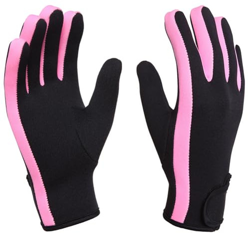 Guanti da muta da 3 mm, in neoprene, antiscivolo, termici, con cinturino da polso regolabile, per uomini, donne, adolescenti, immersioni, snorkeling, kayak, nuoto, surf, pagaia, vela, pesca, sport
