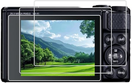 kinokoo Protector de pantalla para cámara Canon PowerShot SX740 HS SX730 HS | [Paquete de 3] Protector de pantalla de vidrio templado ultrafino de 0,25 mm, dureza 9H, sin burbujas, antiarañazos