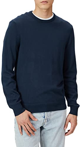 Amazon Essentials Men's Crewneck Sweater (Available in Big & Tall), Navy, Small