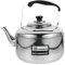 Hemoton Bouilloire à Thé en Acier Inoxydable Cuisine Bouilloire Grande Capacité Pot D'eau Chaude pour Cuisinière à Induction Gaz Four à Induction Poêle 6L