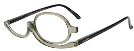 DBXOKK Make-Up Schminkbrille Rotatable Flip Up Brille Drehbare Lesebrille Presbyopie Brille Sehhilfe Lesehilfe mit Stärke +1.0 +1.5 +2.0 +2.5 +3.0 +3.5 +4.0(D+2.0)