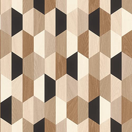 Rasch Tapeten Vliestapete (Industrial) Beige braune 10,05 m x 0,53 m Selection Vinyl/Vlies 466300