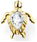 Thomas Sabo Einzel Ohrstecker Schildkröte vergoldetes Silber H2235-414-14