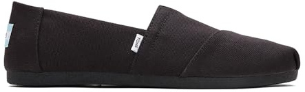 TOMS Classic Alpargata Black/Black 9 D - Wide