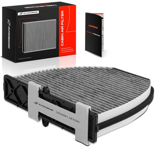 A-Premium Cabin Air Filter w/Activated Carbon - Compatible with Mercedes-Benz Models - C200, C250, C300, CLS350, CLS400, CLS550, E200, E250, E300, E400, E550, GLK250, GLK350, SL450, SL500, AMG GT