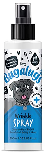 BUGALUGS Pflegespray für Hunderassen mit Falten reinigt schützt vorsorgend beruhigt Feuchtigkeit spendend