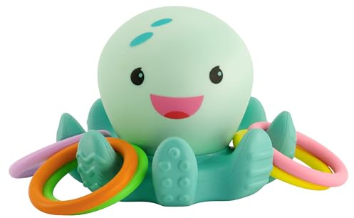 Jouet de bain - Infantino - Pieuvre Lumineuse de bain Avec anneaux