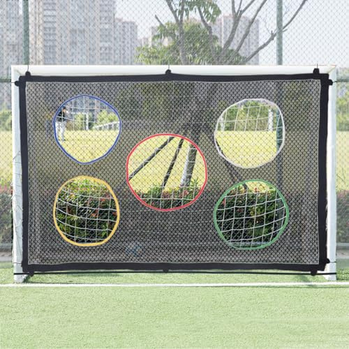 Softclub Fußballtor-Zielnetz, 1,8 m x 1,2 m, Fußball-Zielblatt mit 5 Punktzonen für Schießübungen, Tor nicht im Lieferumfang enthalten