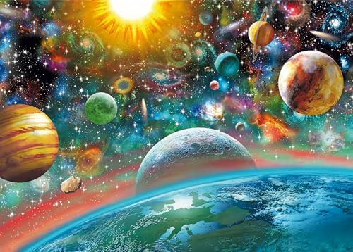Jigsaw Puzzles for Adults 1000 Piece Outer Space 29.53 x 19.69 Inch Educational Game Challenge Toy for Kids