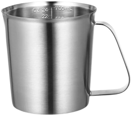 HOLIDYOYO Edelstahl Kaffeebecher Mit Skala Kaffee Messbecher Aus Hochwertigem Edelstahl Kaffeebecher Mit Ablesung Für Küche Und Camping Kaffee-messbecher Zum Servieren Von Wasser Säften