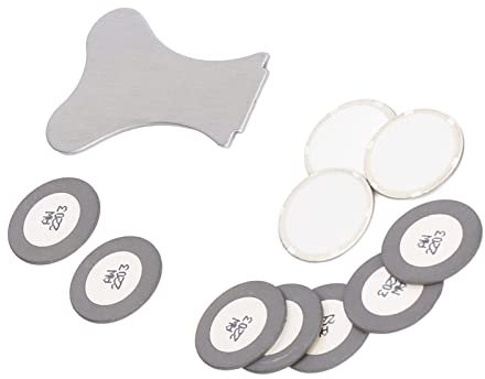 Generador de Niebla Ultrasónica de 10 Cabezales, Discos de Cerámica de 20 Mm, Piezas de Repuesto de Atomizador Nebulizador con Anillo de Sellado, para Humidificador, Recolector