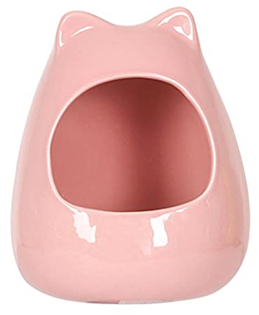 Saiyana Pet Habitats Maison Hamster Glacière Gerbille Lit intérieur Nid Cage Accessoires pour furets Nourriture Petit Animal de compagnie Nid en céramique rafraîchissant
