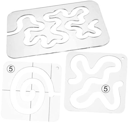 TOYANDONA Regla Acrílica para Patchwork y Acolchado a Máquina, Transparente de 3 Mm de Grosor, Set de 3 Piezas 8 y 11 Estilos, Herramientas para Costura y Manualidades en Acolchado