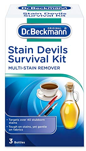 Dr. Beckmann Stain Devil Survival Kit, Pen & Ink Stains 1 x 50 ml, Fat & Sauces 1 x 50ml, Fruit & Drinks 1 x50 gm