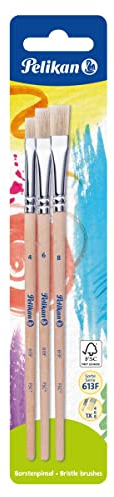 Pelikan Borstenpinsel-Set Sorte 613F, Größe 4, 6 und 8, 3 Stück