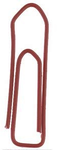 Alco Briefklammer Metall lackiert 26mm rot VE=1000 Stück