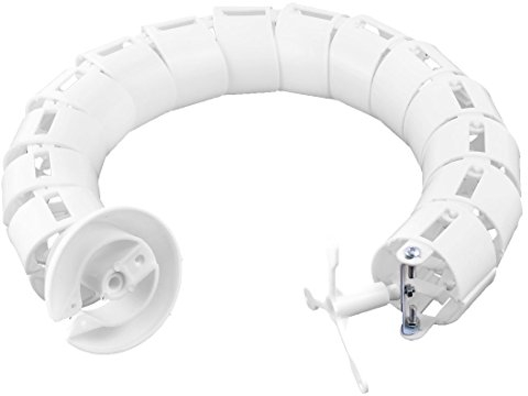 Aexit 2.5 Inch Computer Tisch Kabel Schlauch Spiraler Wickel Veranstalter Weiß