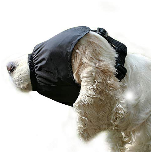 Dreamls Husdjur Munkorg, Hund Ögonmask Lugnande Mössa Husdjur Ångest Mask Nos Hund Ögonbindel Grooming Anti-Bilsjukdom (L)