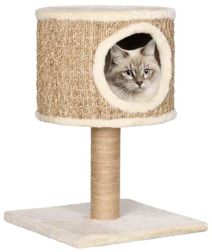 vidaXL Katzenkratzbaum mit Katzenhöhle 52cm Seegras Kratzbaum Katzenbaum