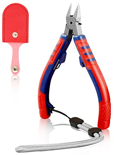 GOLD DEER Wire Flush Cutters Precision Side Cutting Pliers Wire Cutting Pliers Diagonal Flush Cutter Ultra Sharp Electronics Pliers Wire Snips Clippers for Cut Electronics Wires Jewelry DIY