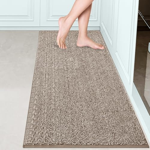 FCSDETAIL Dirt Trapper Indoor Door Mat 60 x 150 cm, Machine Washable Entrance Rug, Dog Doormat, Non-slip Inside Runner Rug for Hallway, Entryway, Kitchen