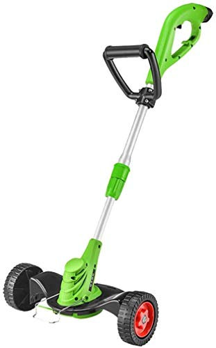 Suuim Cortacésped rotativo inalámbrico para jardín, cortacésped con Rodillo de Rueda, para setos de Ramas de árboles, Cortador de Borde de césped Ligero