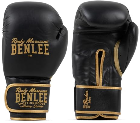 BENLEE Boxhandschuhe aus Leder BASHER 16 oz, Black/Gold