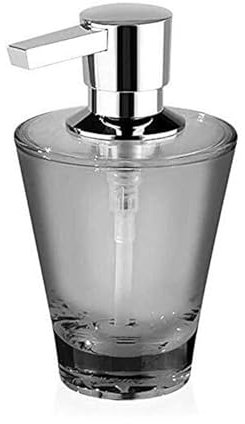 OXOAMP Seifenspender Flüssigseifenspender mit Chrompumpe, nachfüllbare Handdesinfektionsmittel-Lotionsflasche aus Acryl, for Badezimmer, Küche und Zuhause Badezimmer(Noir)