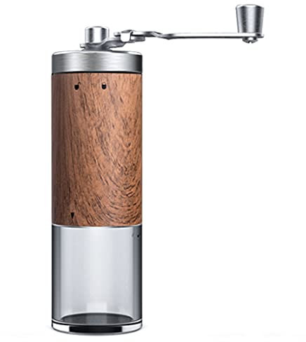Kaffeemühle Manuelle Kaffeemühle mit keramischen Graten, Hand-Kaffeemühle Einstellbarer Grobheit for Zuhause, Büro und Reisen Kaffee Mühle(01)