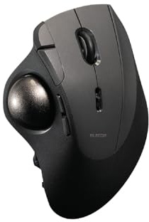 ELECOM IST PRO Trackball Mouse, 6 Device Connection, 3 Way Connectivity, Bluetooth 5.3, Wireless 2.4GHz, Wired, 12,000 DPI Sensor, 36mm Ergonomic, 10 Custom Buttons, Silent Click, Swappable Bearings