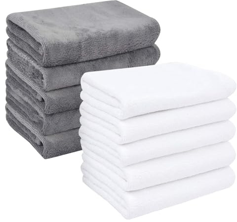HIDMD Panno per il viso in microfibra per la rimozione del trucco, salviette per la pulizia del viso, asciugamani per la pulizia del viso per bagno esfoliante per occhi e viso, 30 cm x 30 cm