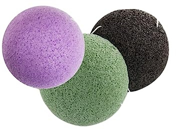 SAFIGLE 3piezas Esponjas Lavado De Cara Redondas y Naturales Esponjas Limpiadoras Faciales Cuidado Piel El Baño